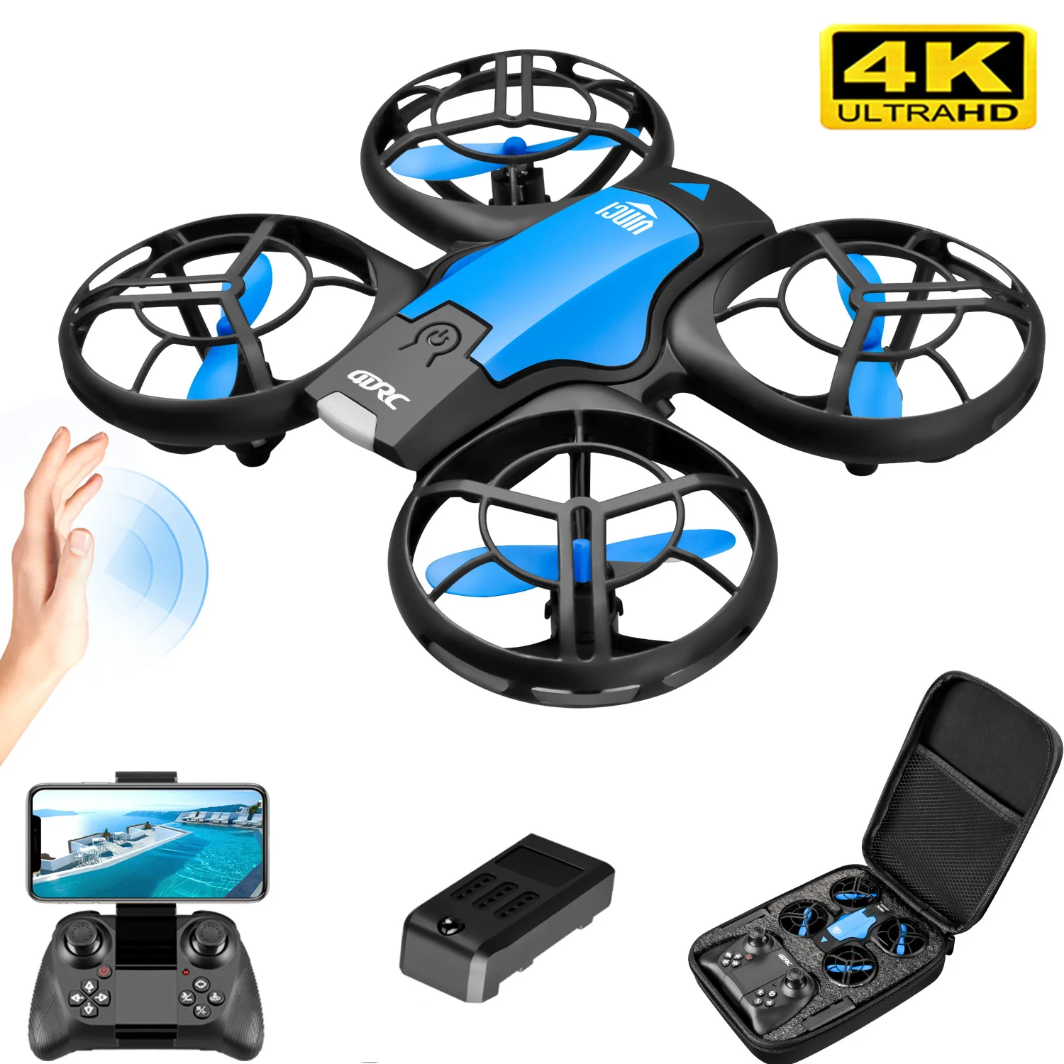 Drone Ae Rc - V8 신형 미니 드론 4K 프로페셔널