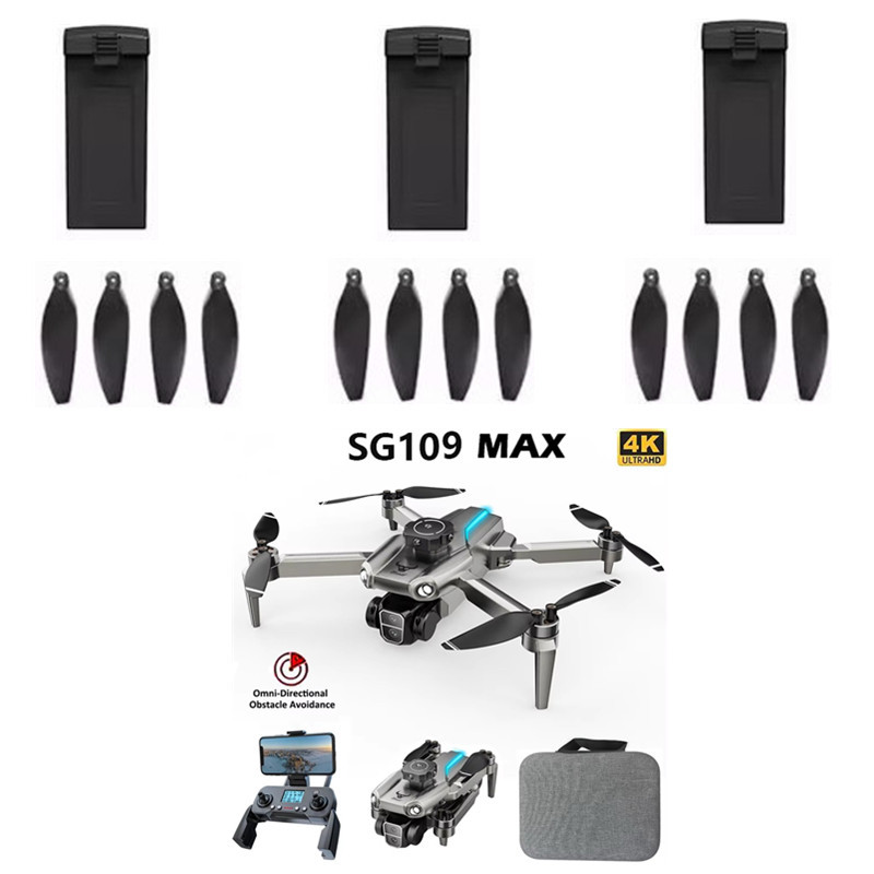 Drone Rc Toy - SG109MAX RC 드론 3.7V 2000Mah 배터리/프로펠러