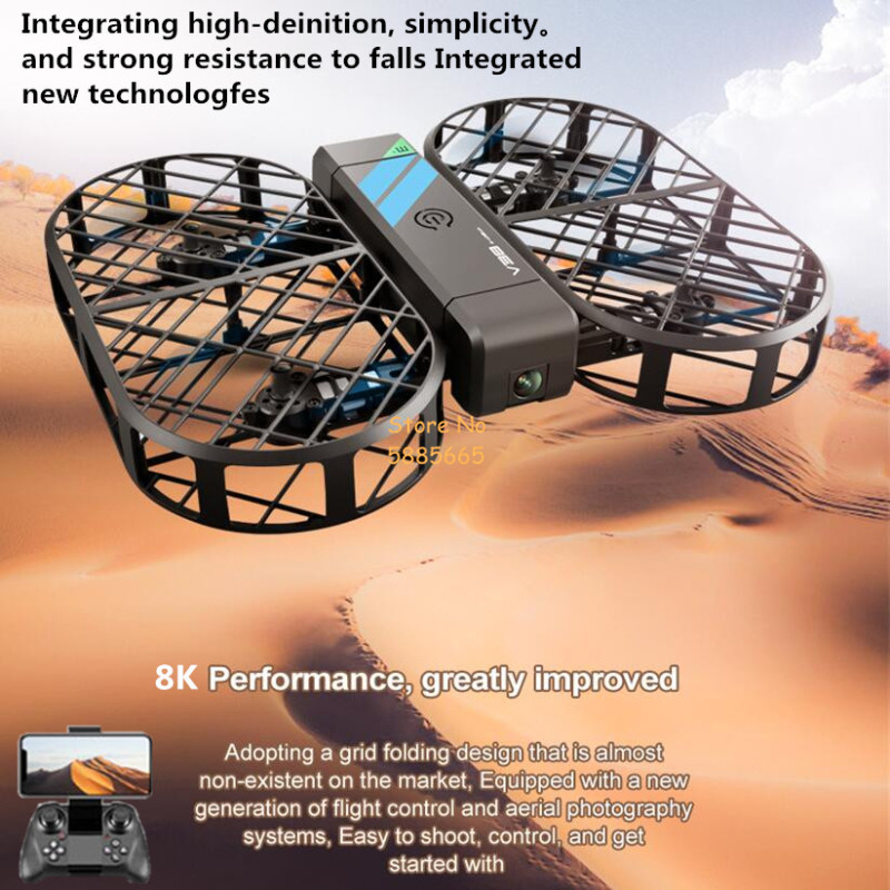 8K HD 카메라 360 °   보호 광학 흐름 위치  - Drone Ae Rc 리뷰 및 가격