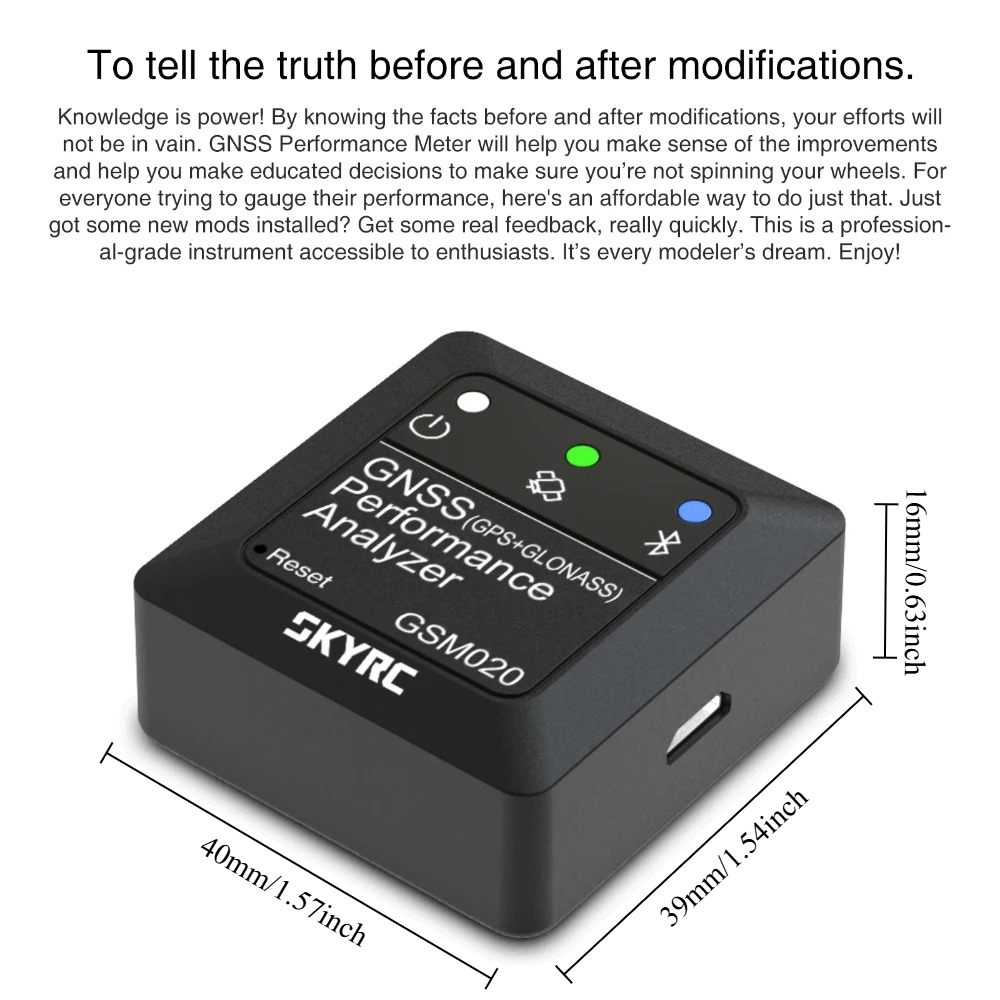 SKYRC GSM020 GNSS 성능 분석기, 블루투스 - Drone Rc Leading 리뷰 및 가격