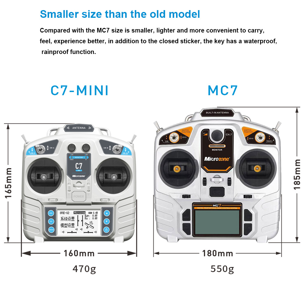 마이크로존 MC7 컨트롤러 C7 미니 송신기 2.4G  - Drone Rc Leading 리뷰 및 가격
